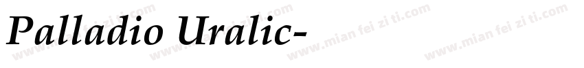 Palladio Uralic字体转换